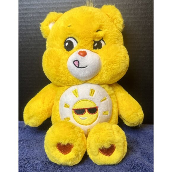 Care Bears Funshine Bear Plush Toy 13" Classic Edition Stuffed Animal - Picture 1 of 4